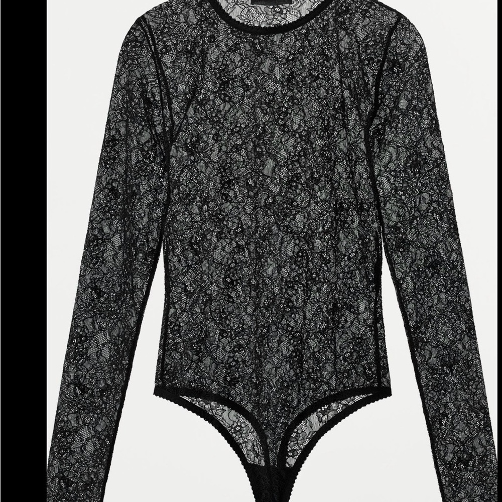 Zara Black Lace Bodysuit